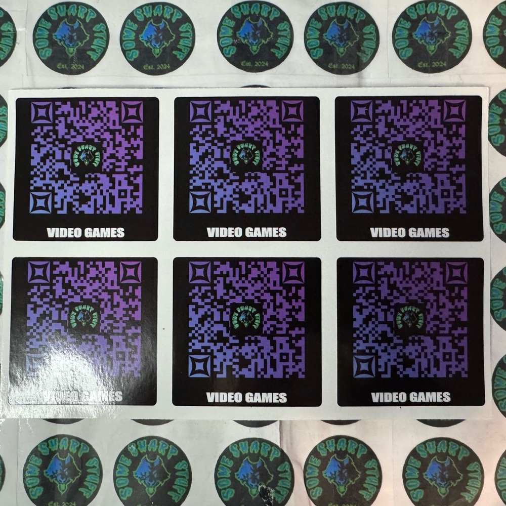 Video Games QR Code Stickers
